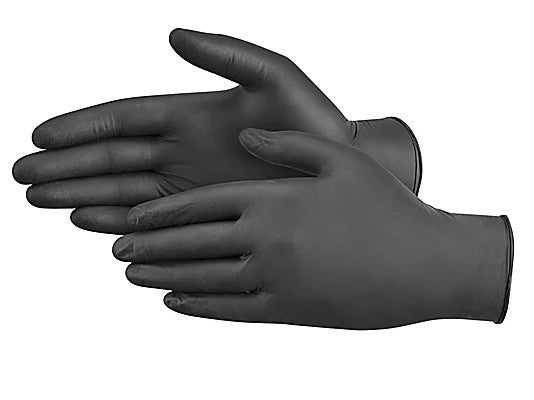 Black Nitrile Gloves - Exam Grade, Powder Free (5 Mil) 1,000 Gloves